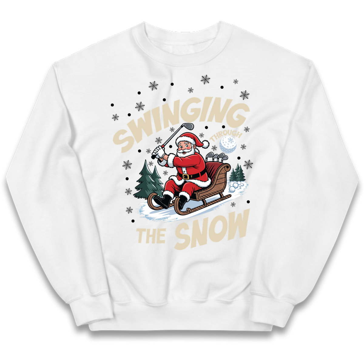 Christmas Golf Kids Jumper