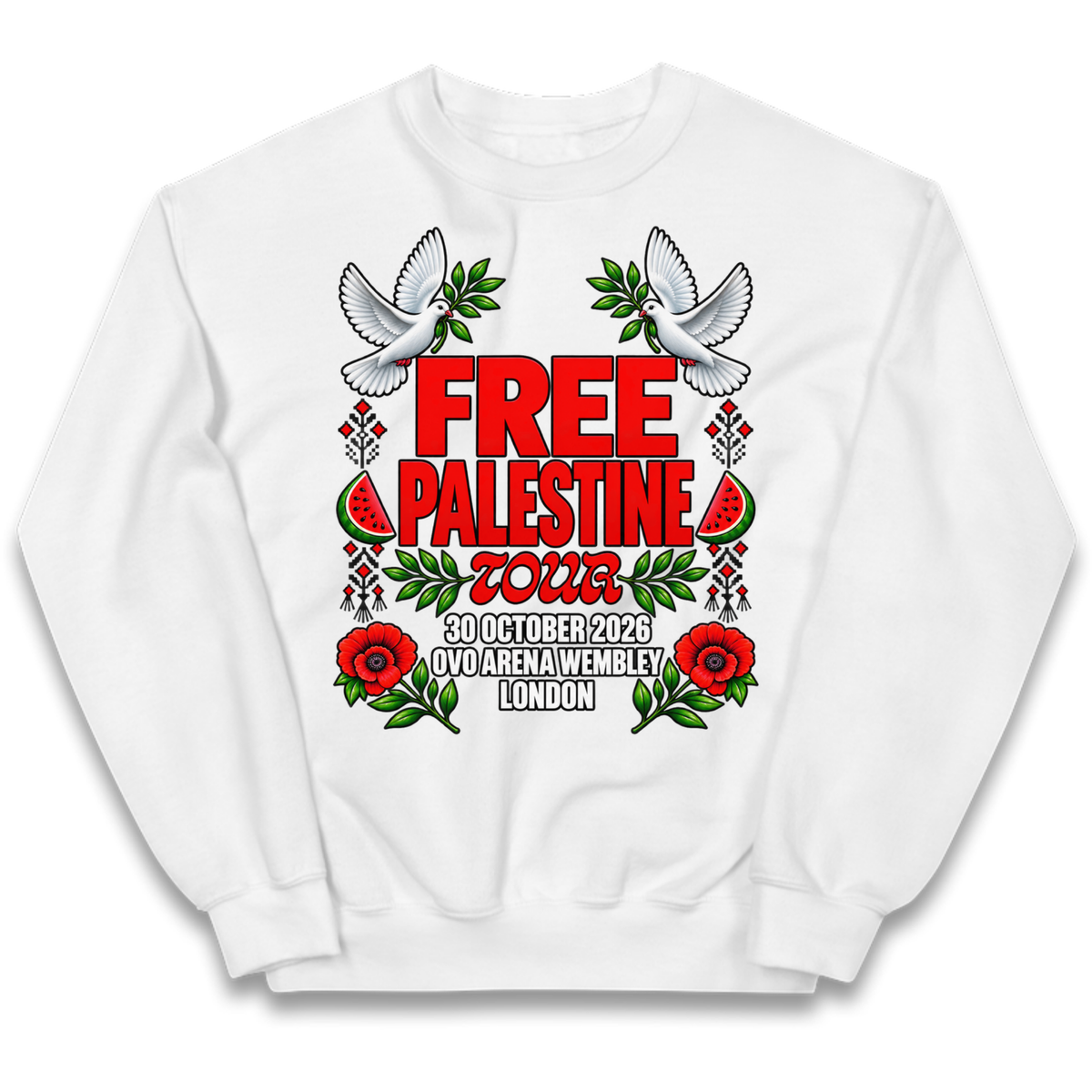 Macklemore and Friends Free Palestine Tour London 2026 Kids Jumper