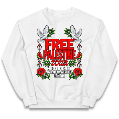 Macklemore and Friends Free Palestine Tour London 2026 Kids Jumper