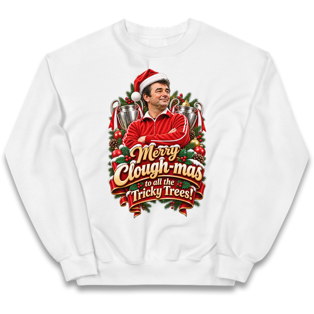 Nottm Forest Football Christmas Kids Jumper