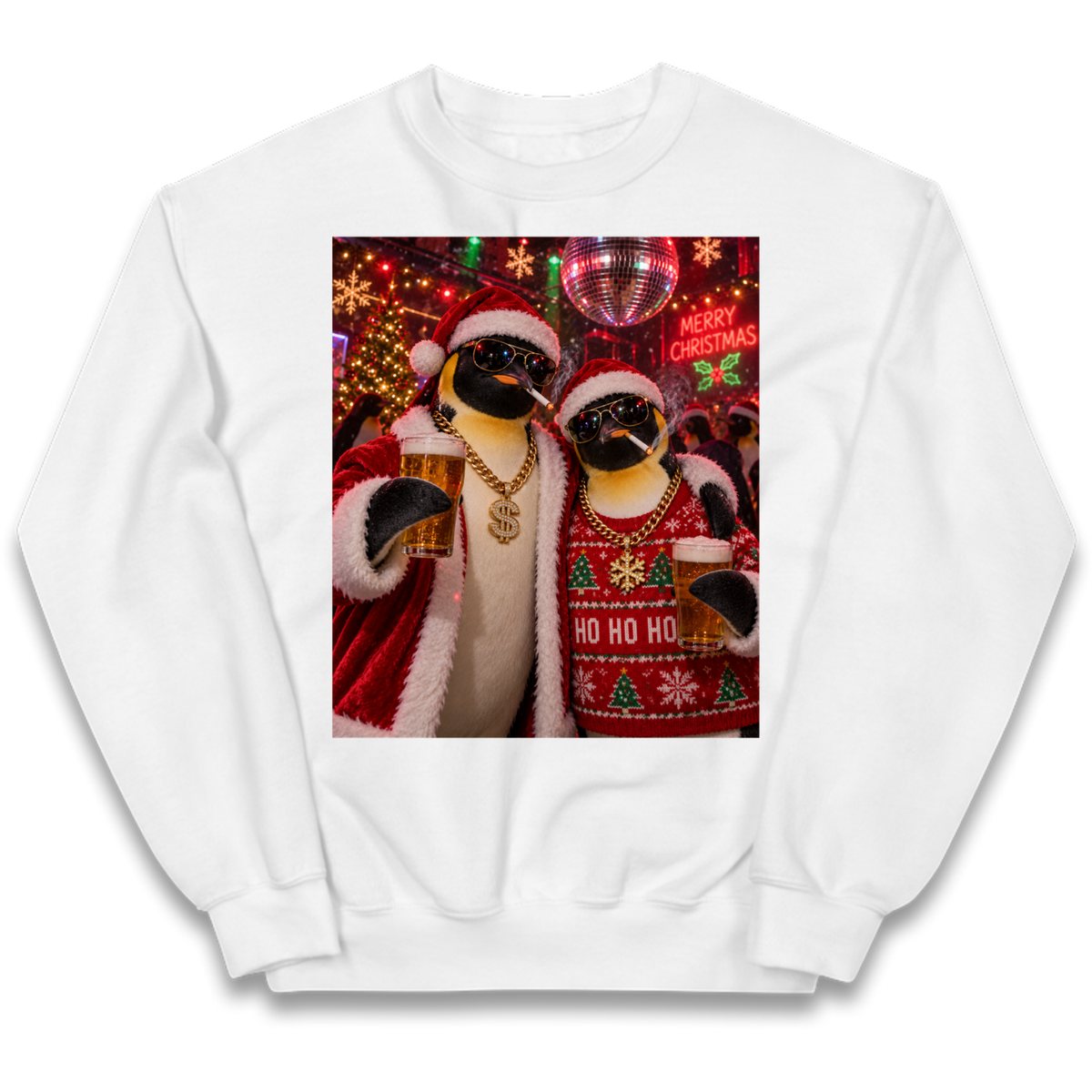 Penguin Christmas Kids Jumper