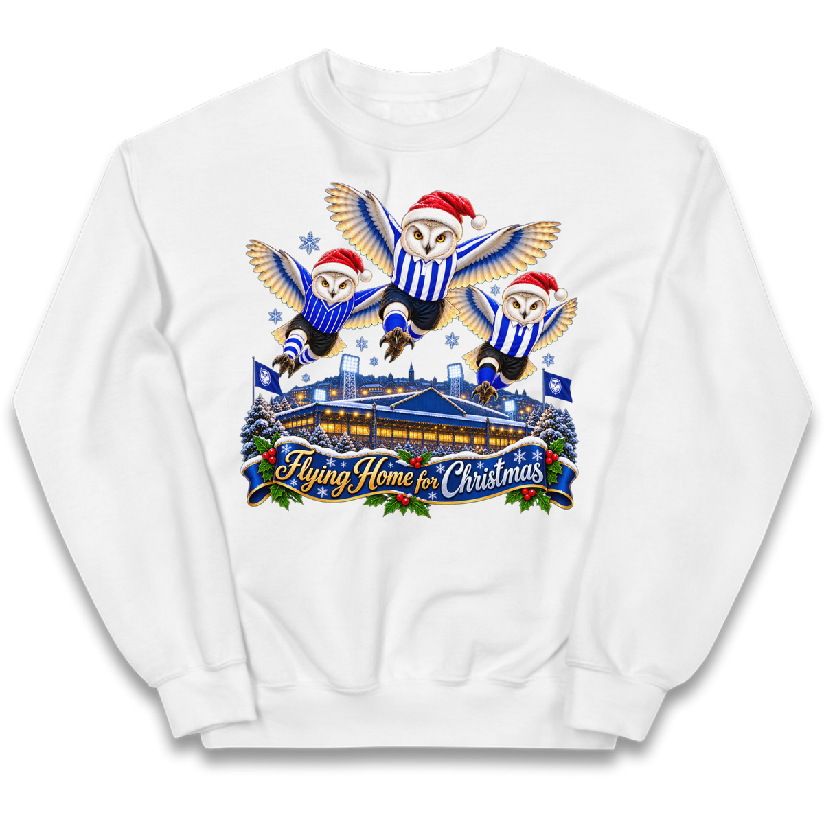 Sheff Wed Christmas Kids Jumper