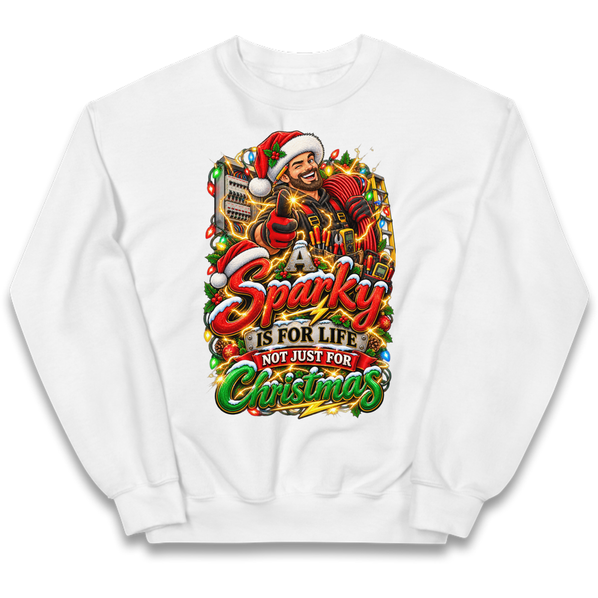Sparky Christmas Kids Jumper