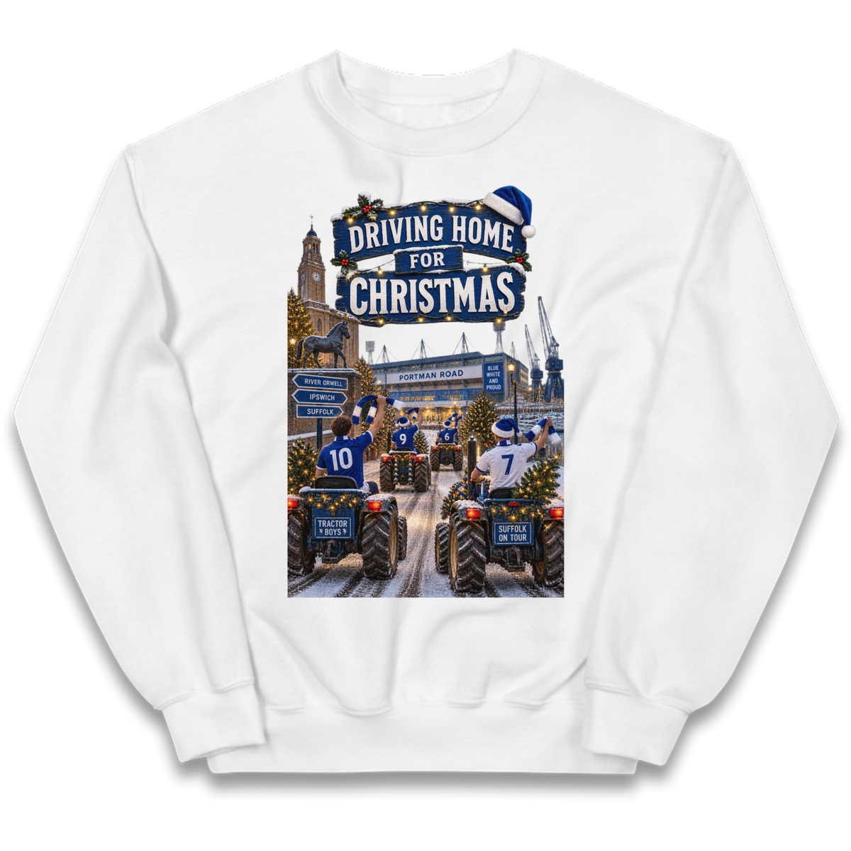 Ipswich Town Christmas Kids Jumper