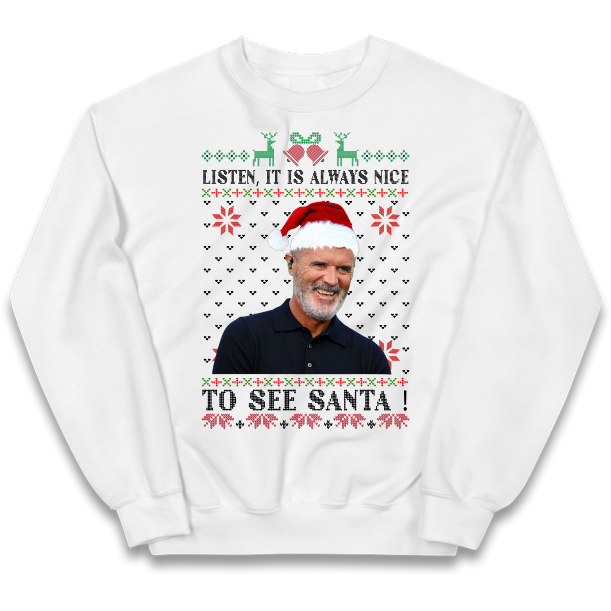 Roy Keane Christmas Kids Jumper