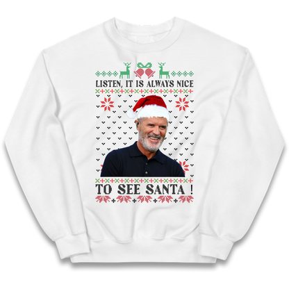 Roy Keane Christmas Kids Jumper
