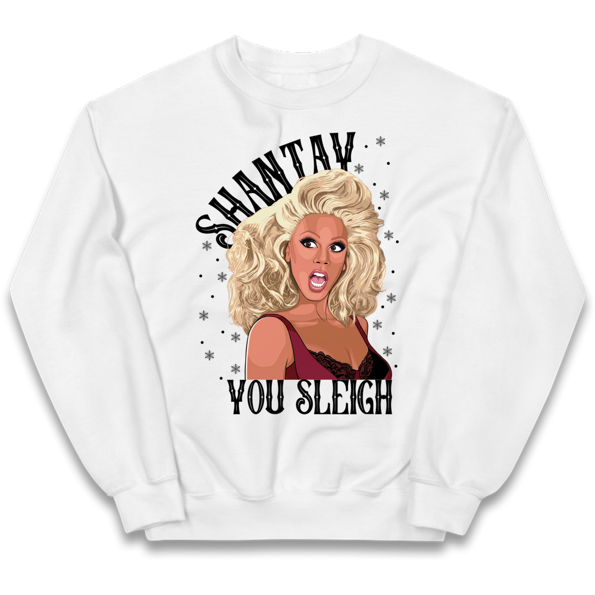 drag christmas clothing Kids Jumper