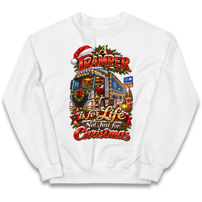 Trucker Christmas Kids Jumper