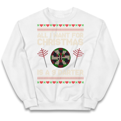 Festive Darts Outfit Kids Jumper