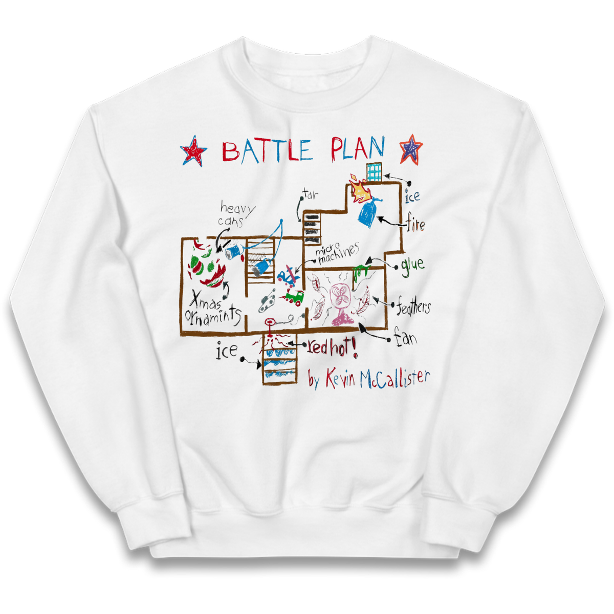 home alone battle plan Kids Jumper