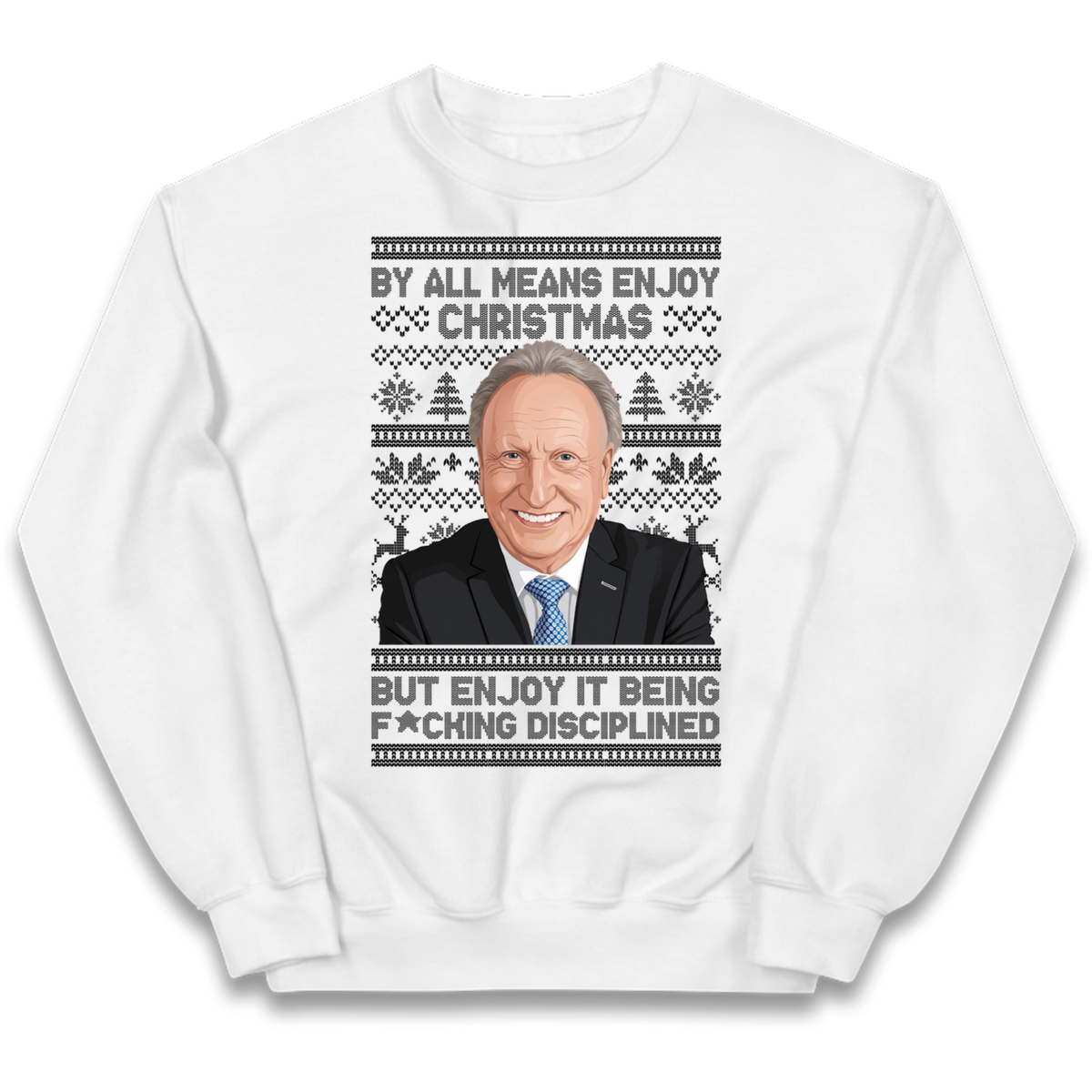 Neil Warnock Christmas Kids Jumper