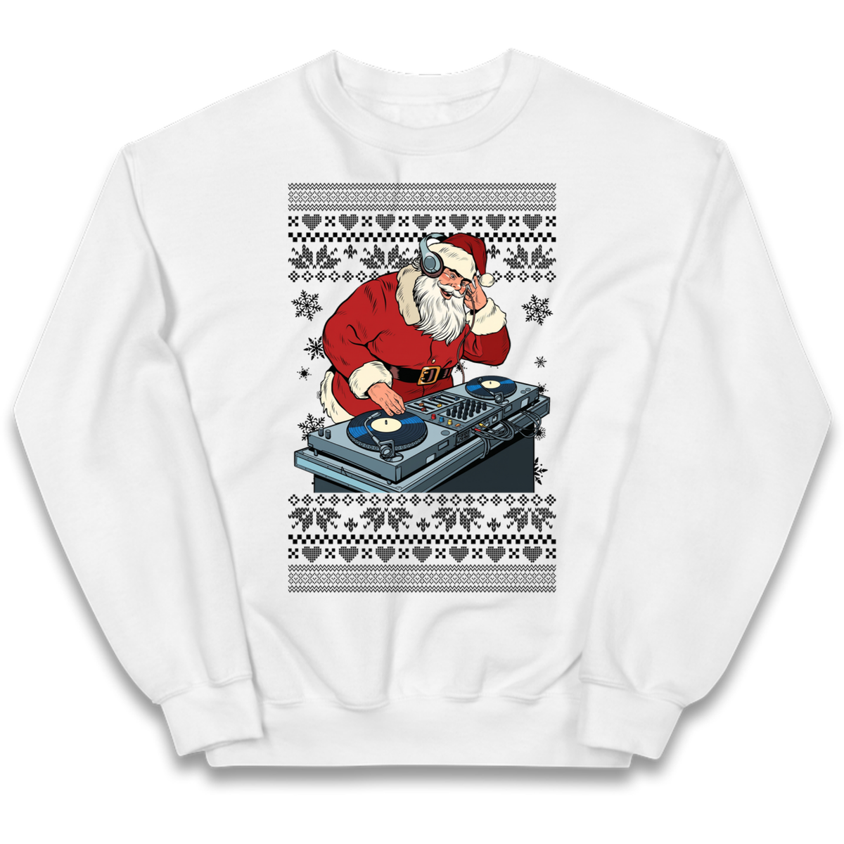 DJ Santa Christmas Kids Jumper