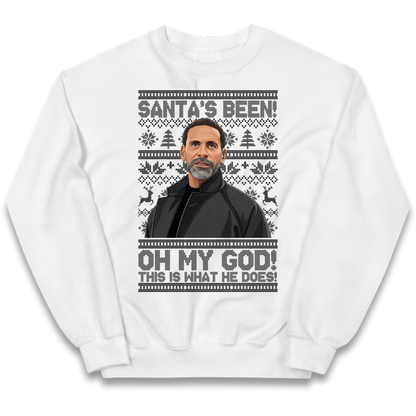 Steve Rio Ferdinand Christmas Kids Jumper