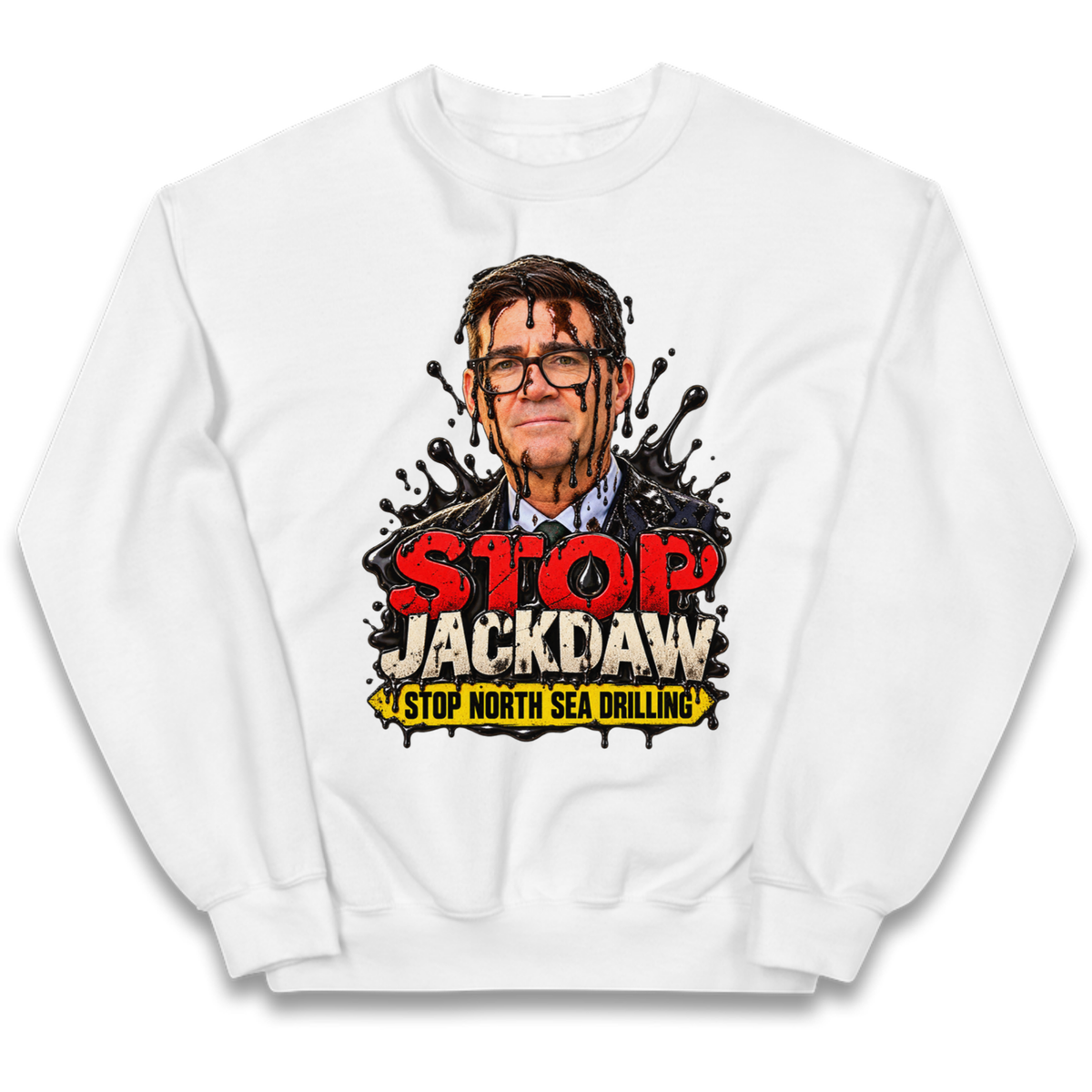 Stop Jackdaw Stop North Sea Drilling Andy Burnham Kids Jumper