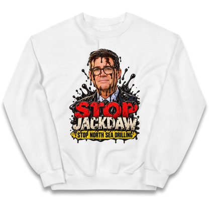Stop Jackdaw Stop North Sea Drilling Andy Burnham Kids Jumper