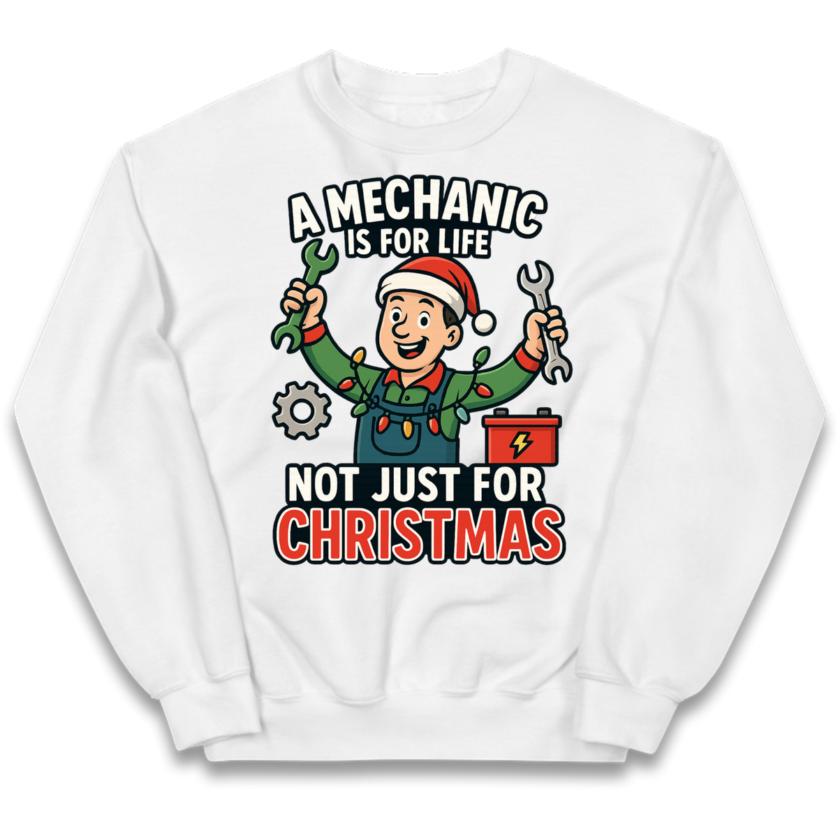 A Mechanic Is For Life Not Just For Christmas Kids Jumper