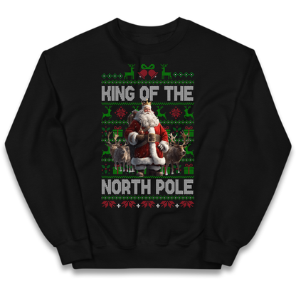 King Santa Christmas Kids Jumper