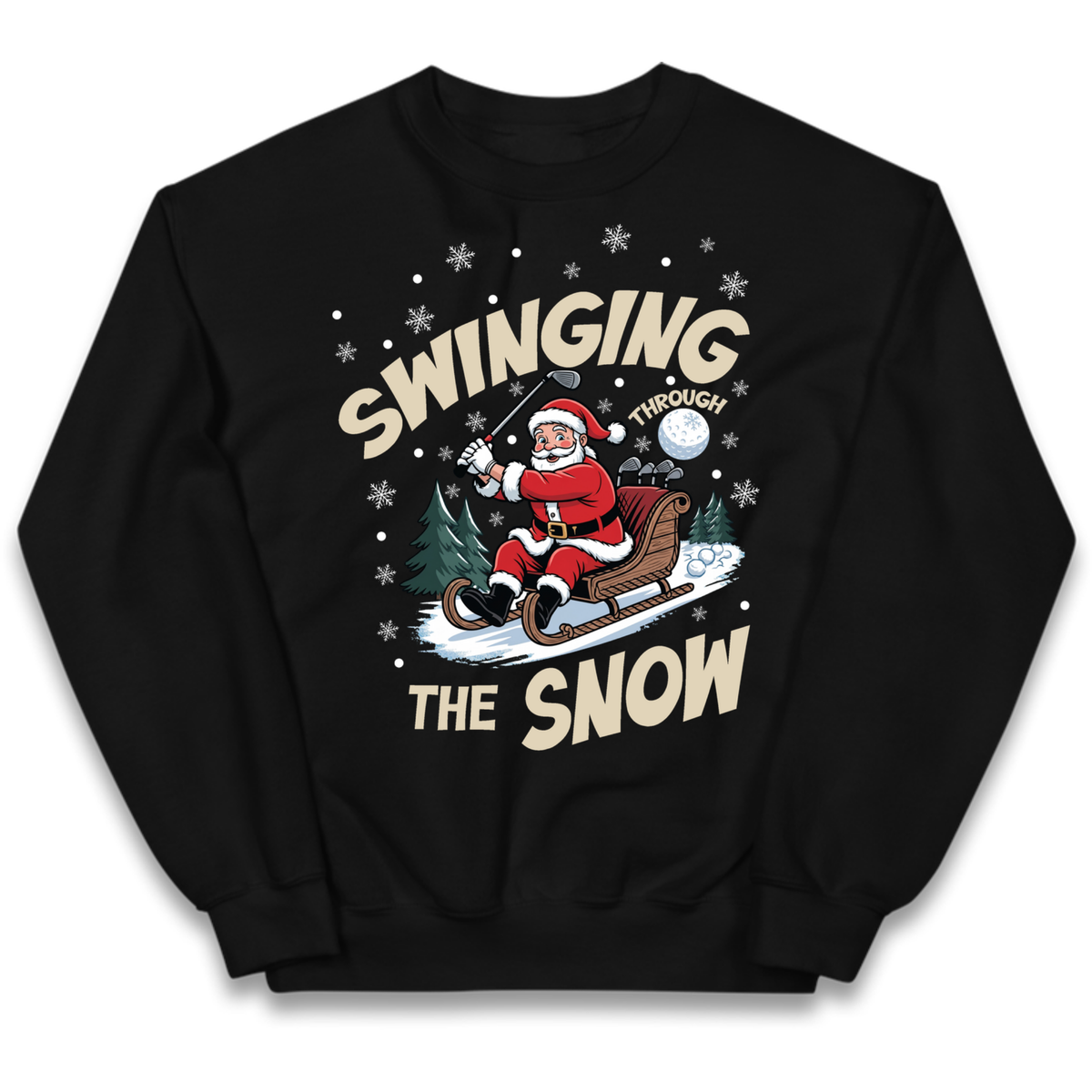 Christmas Golf Kids Jumper
