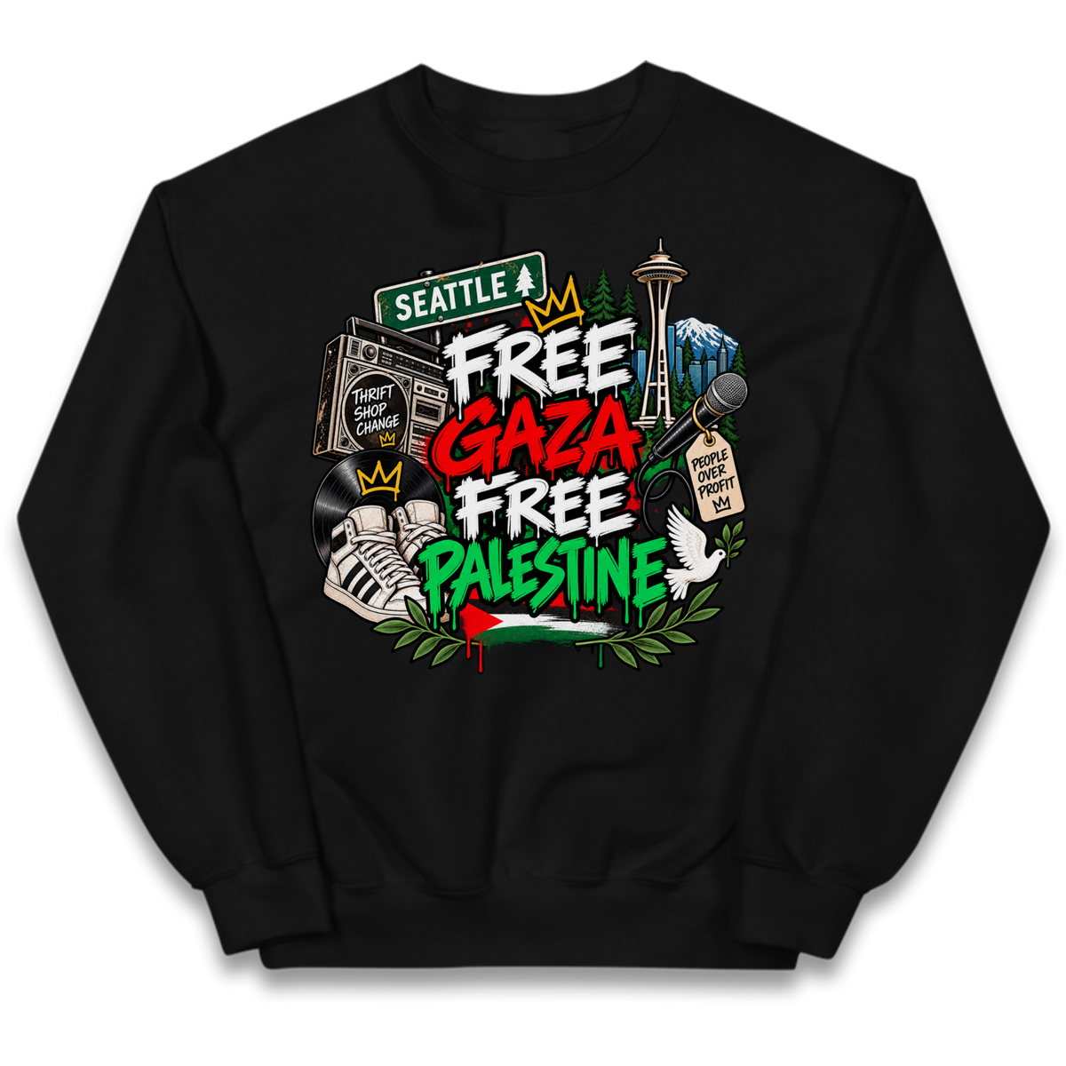 Macklemore Ed Sheeran Tour Palestine Kids Jumper