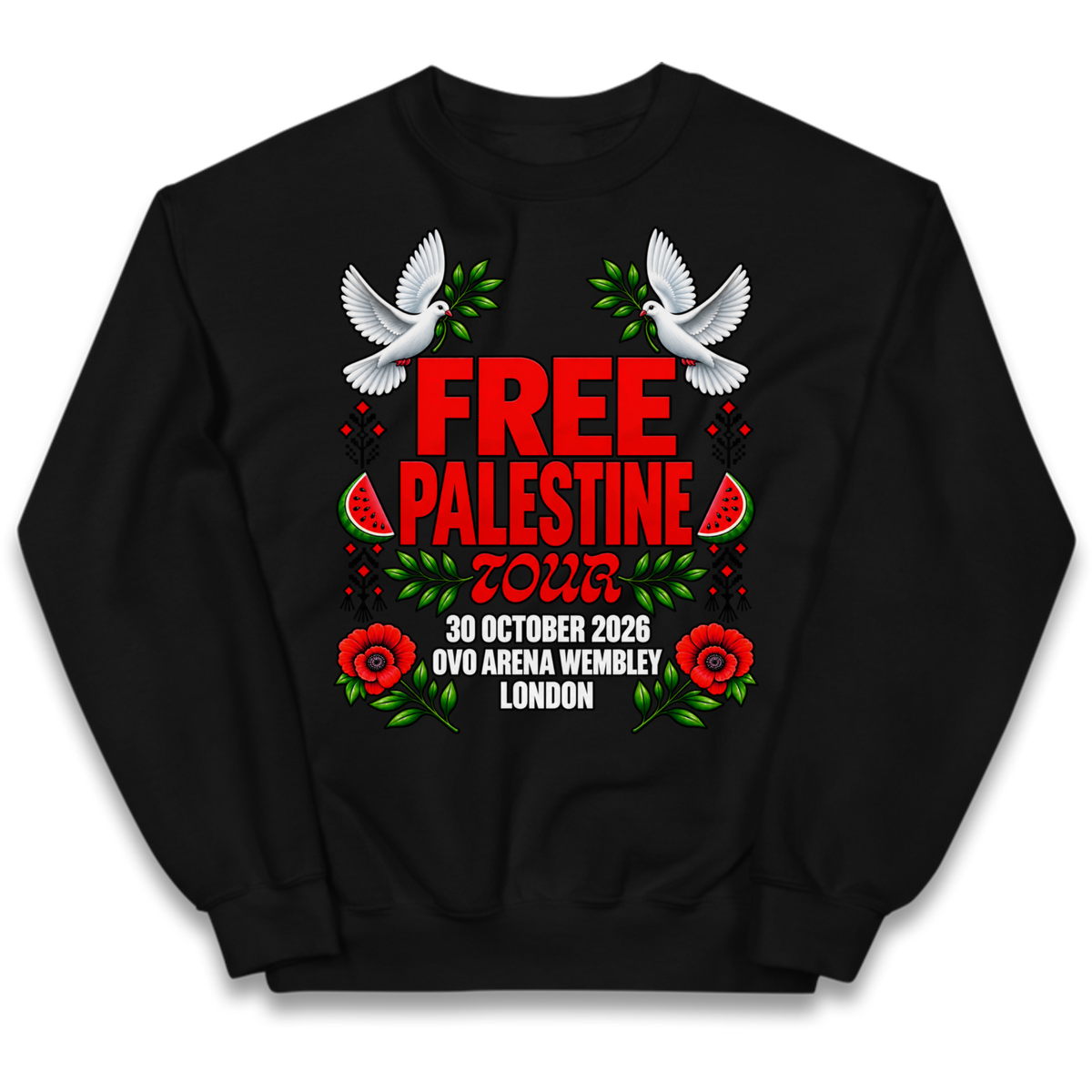 Macklemore and Friends Free Palestine Tour London 2026 Kids Jumper