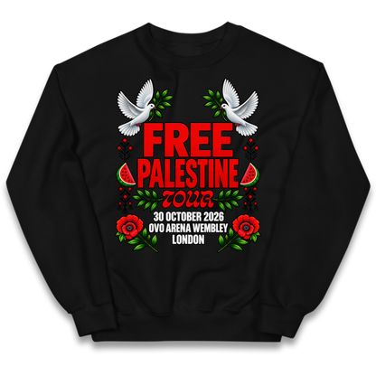 Macklemore and Friends Free Palestine Tour London 2026 Kids Jumper