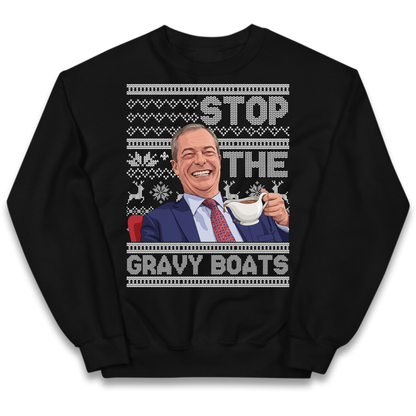 Satirical Festive Top Kids Jumper