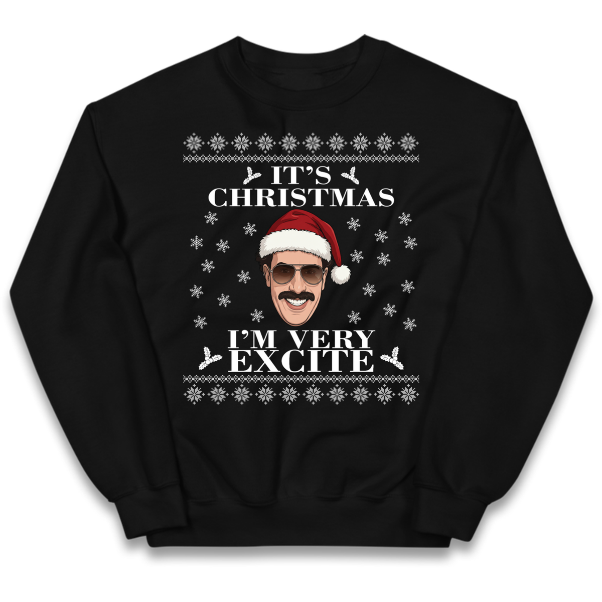 I Very Excite Christmas Kids Jumper