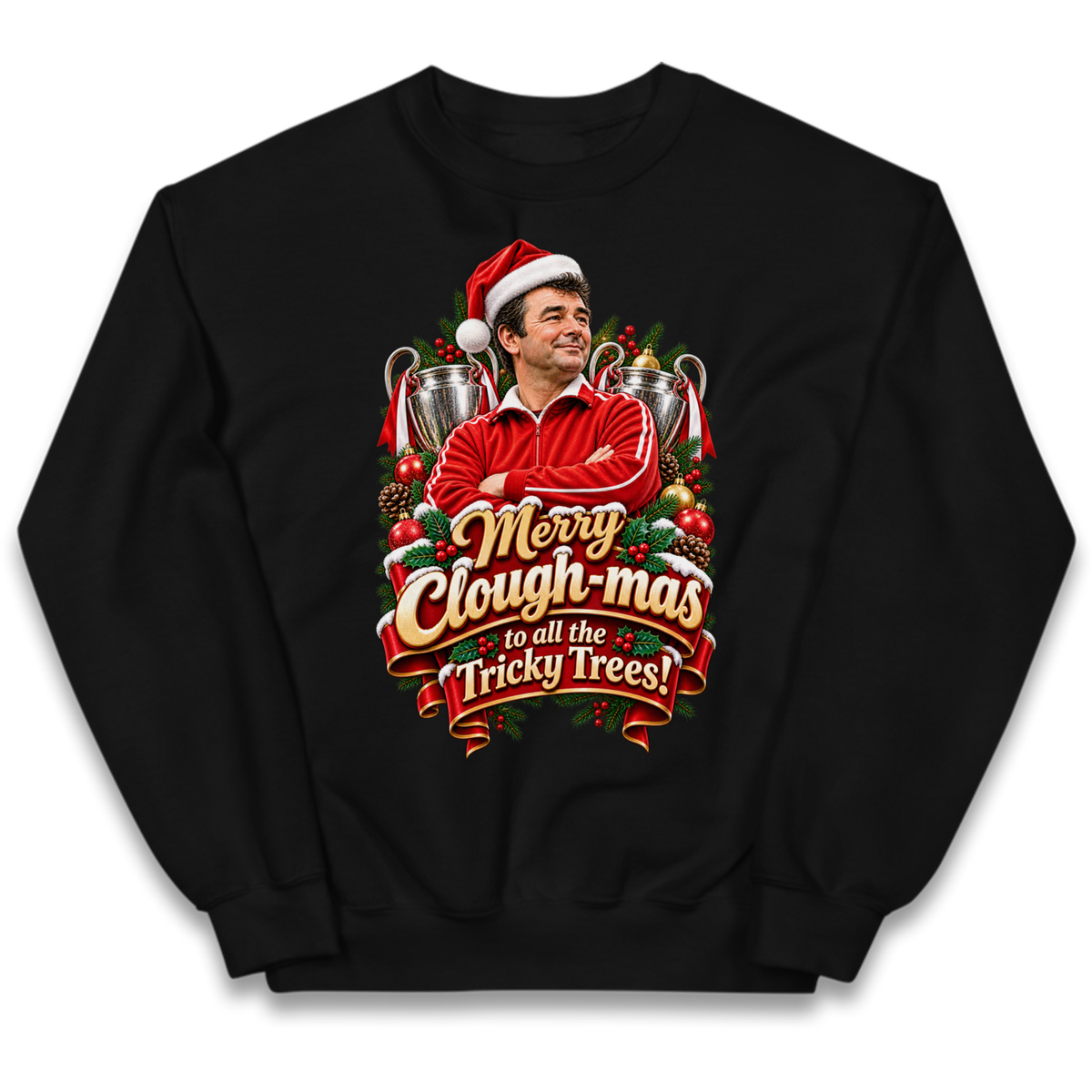 Nottm Forest Football Christmas Kids Jumper
