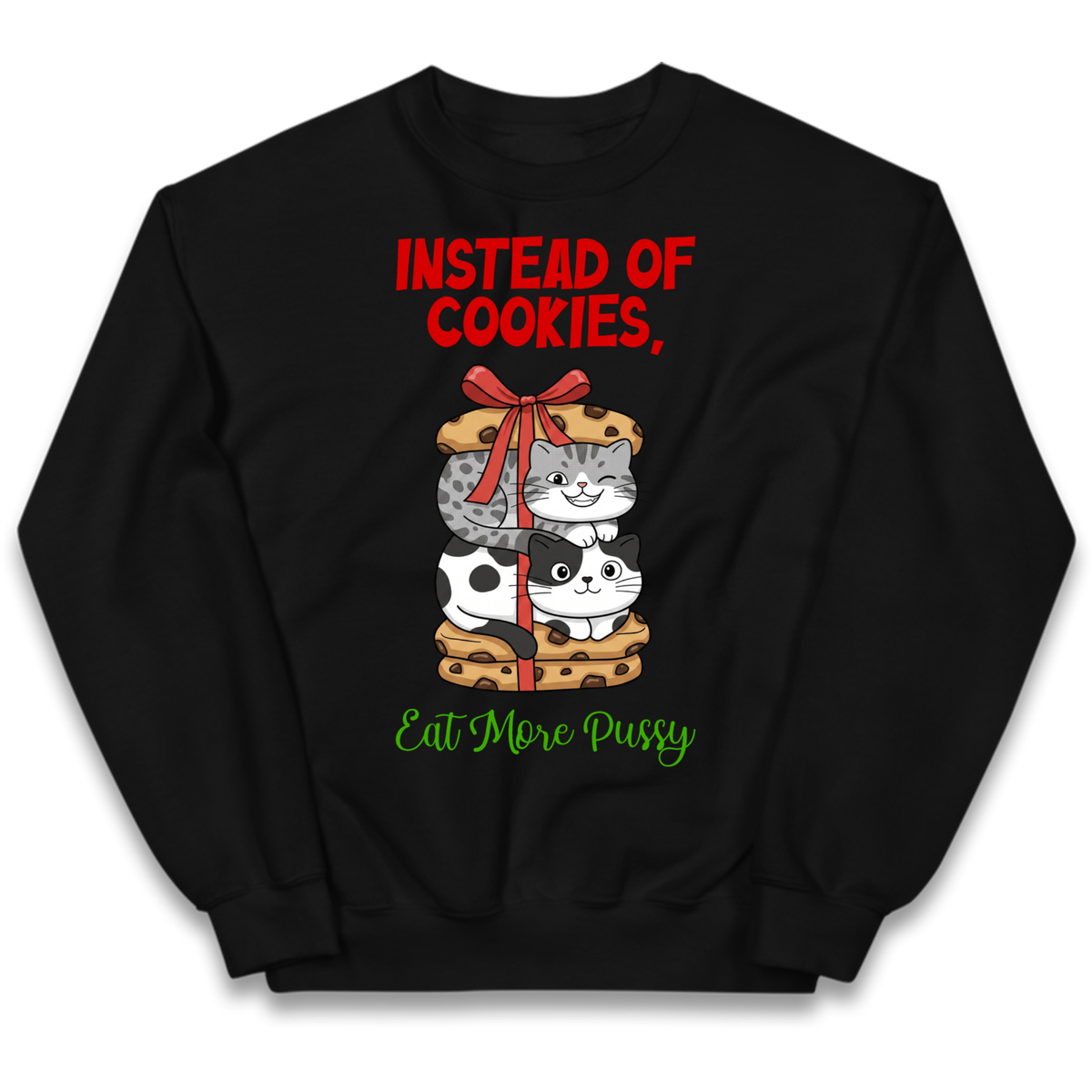 Cheeky Cat Slogan Kids Jumper