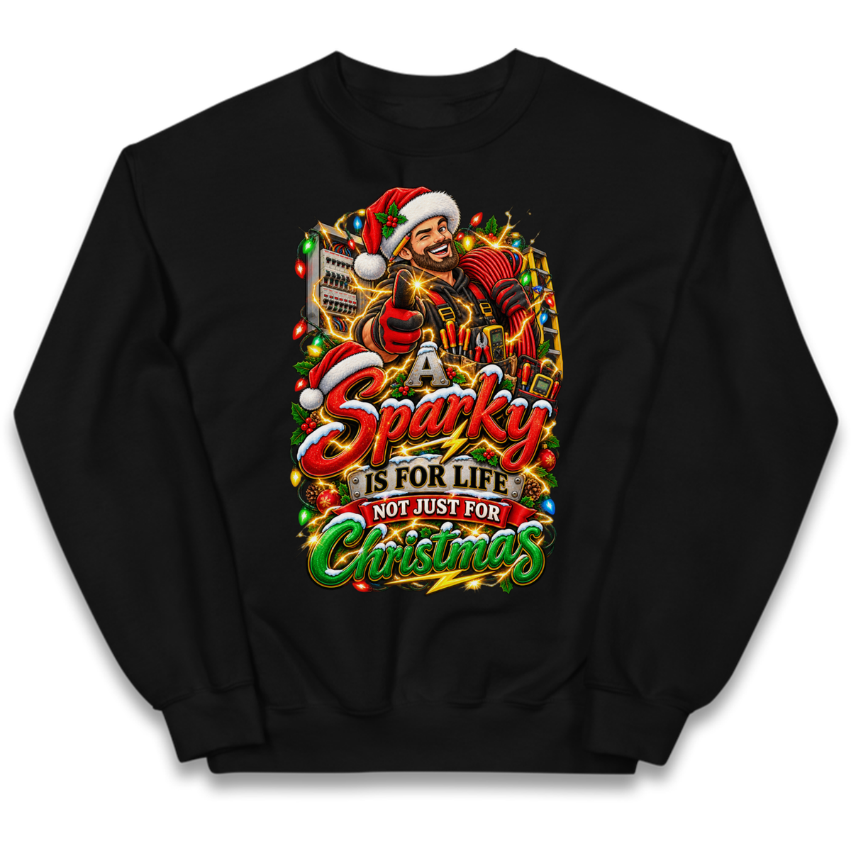 Sparky Christmas Kids Jumper