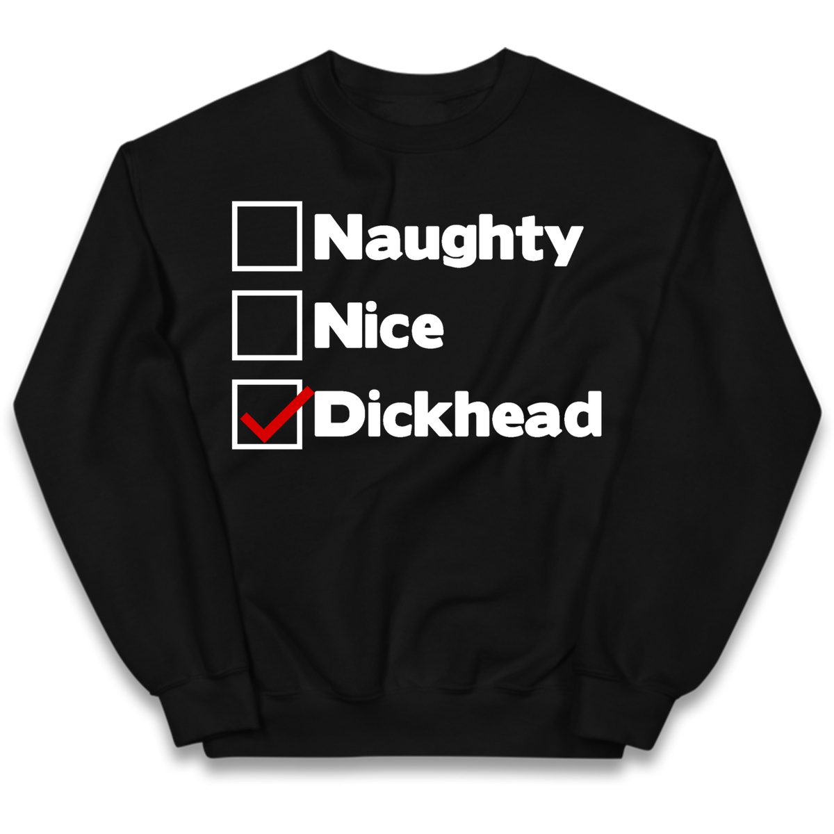 Naughty List Slogan Kids Jumper