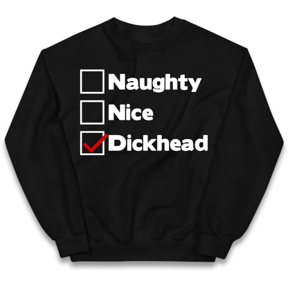 Naughty List Slogan Kids Jumper