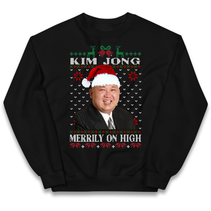 Kim Jong Christmas Kids Jumper