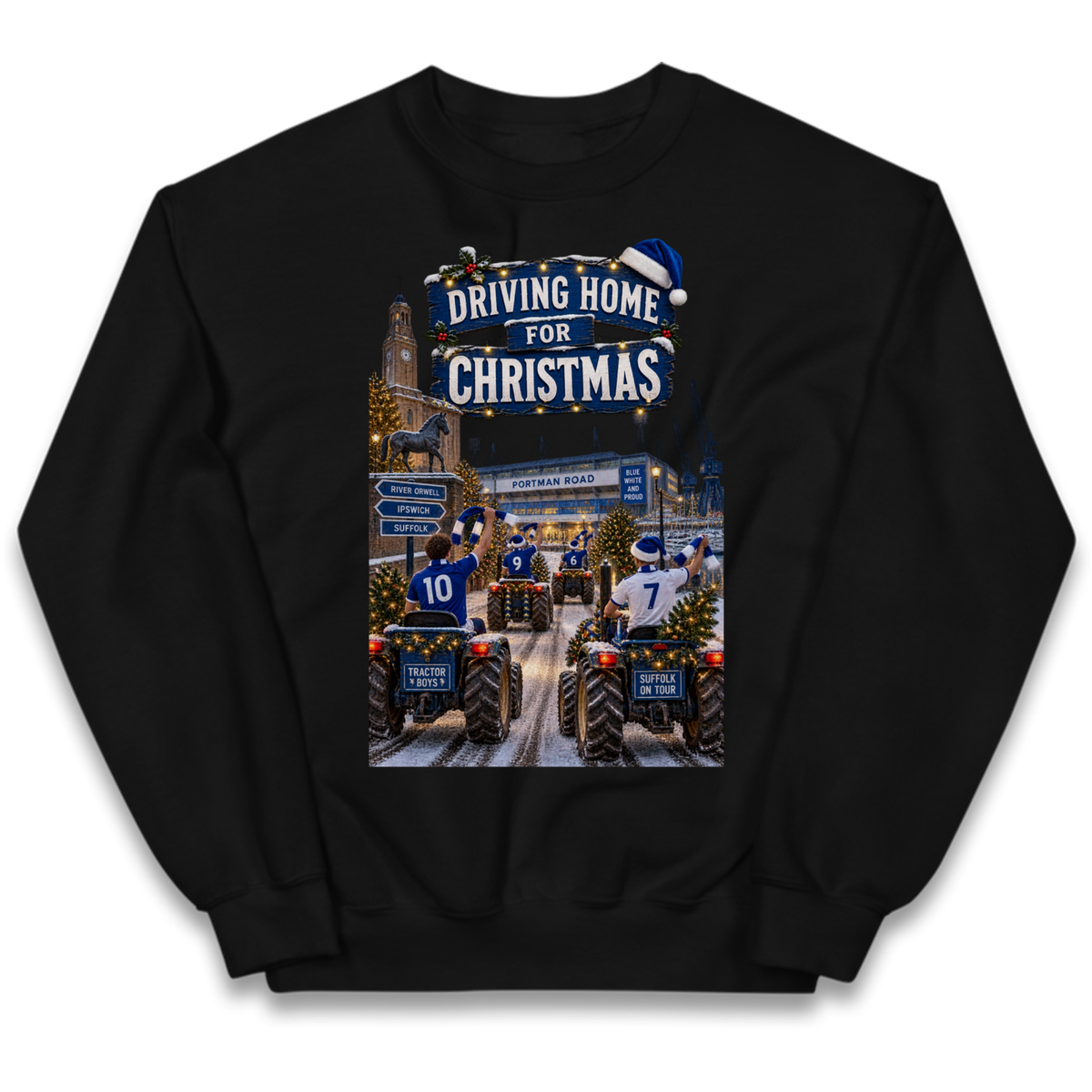 Ipswich Town Christmas Kids Jumper