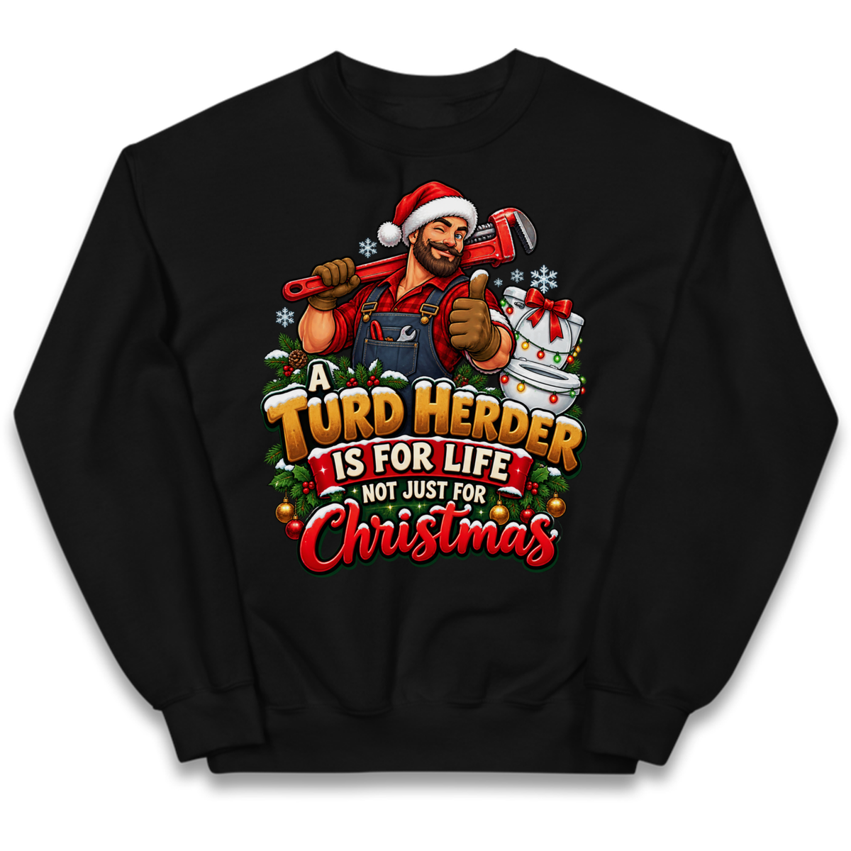 Plumbing Christmas Kids Jumper