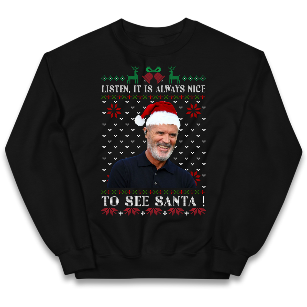 Roy Keane Christmas Kids Jumper