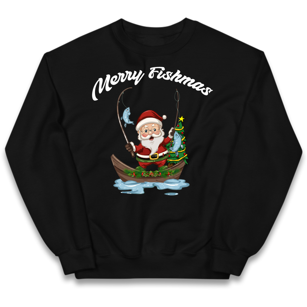 Merry Fishmas Kids Jumper