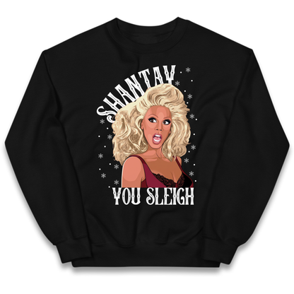 drag christmas clothing Kids Jumper