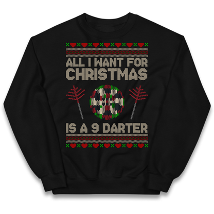 Festive Darts Outfit Kids Jumper