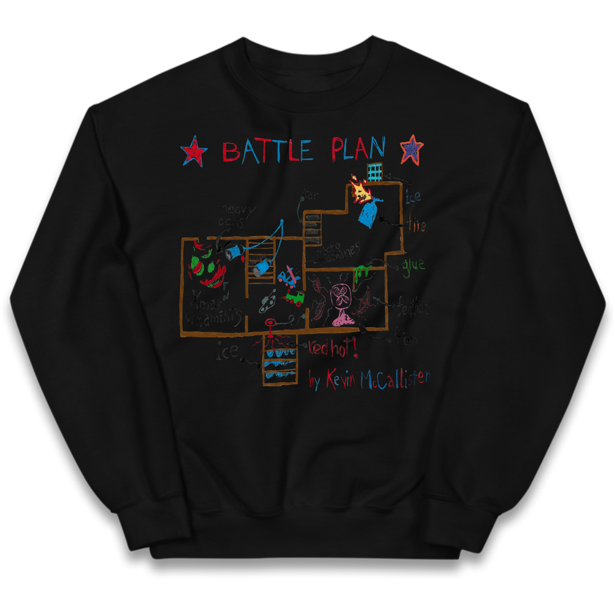 home alone battle plan Kids Jumper