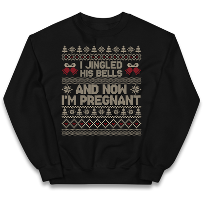 Pregnant At Christmas Kids Jumper