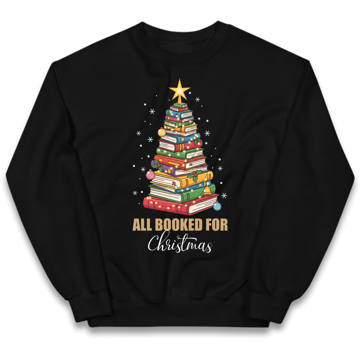 Book Tree Christmas Kids Jumper