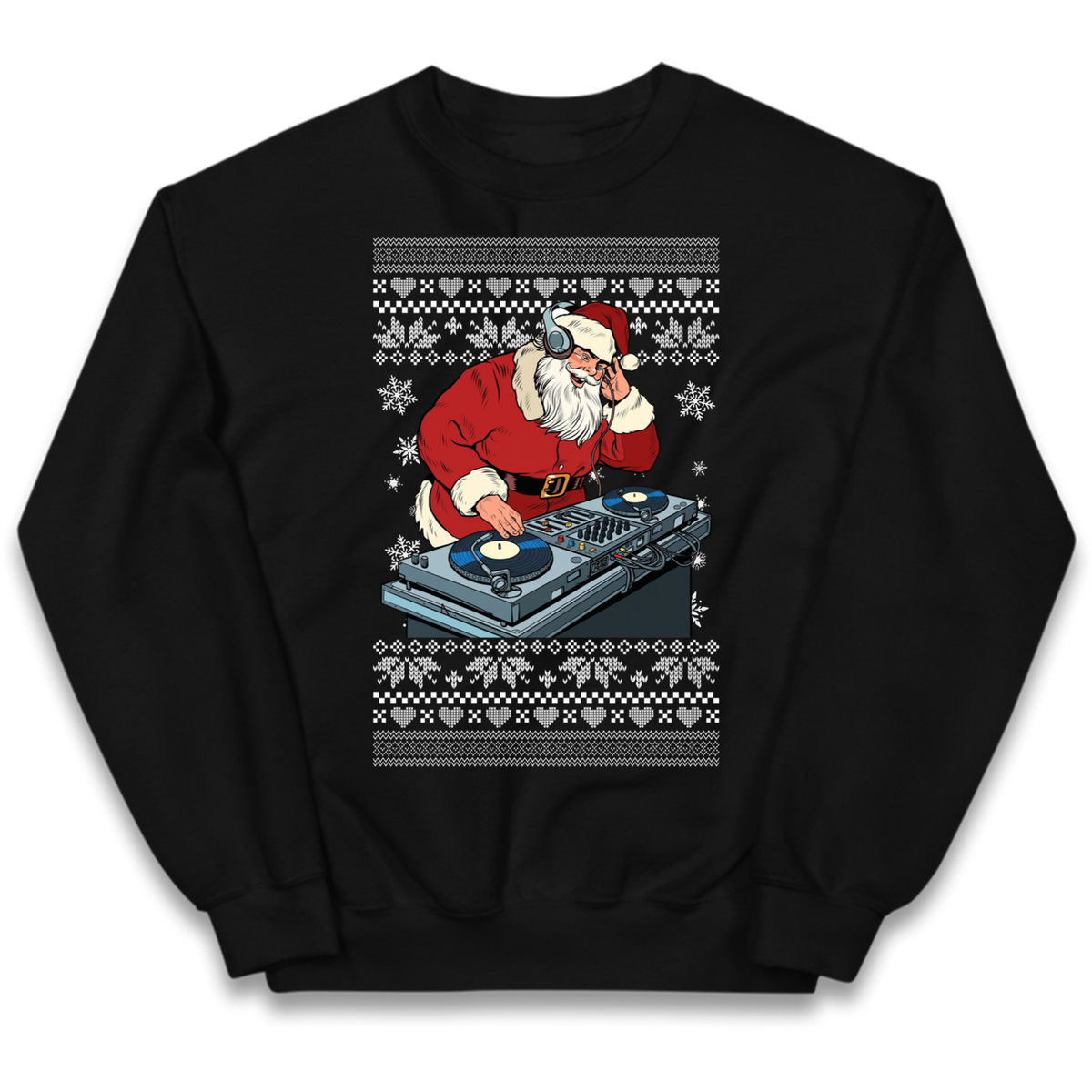 DJ Santa Christmas Kids Jumper