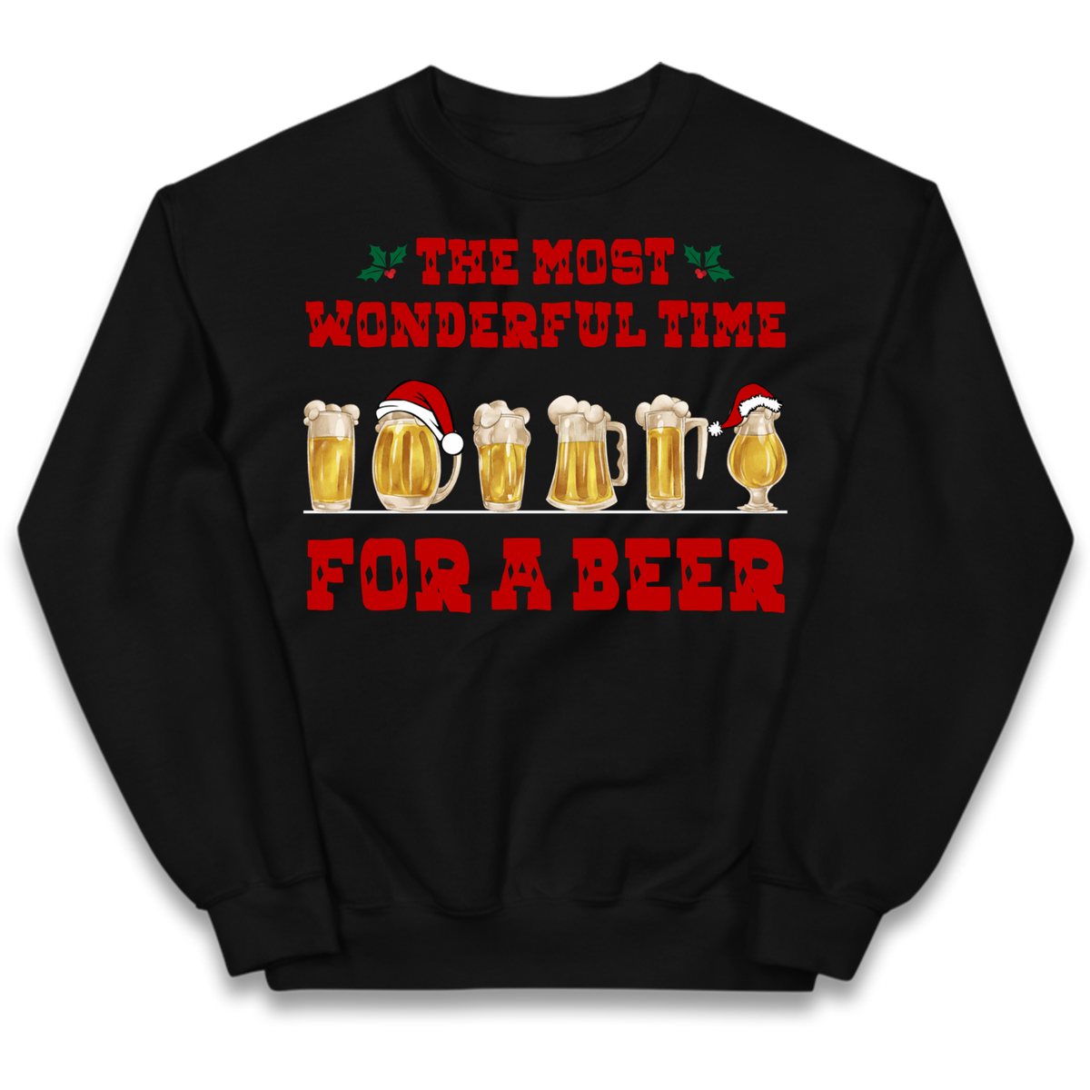 Festive Pint Graphic Kids Jumper