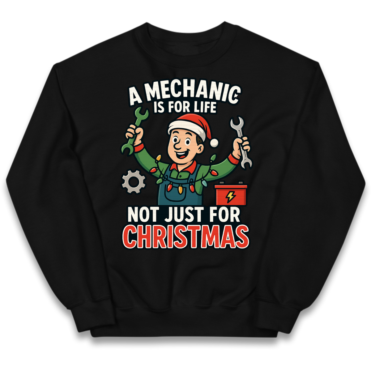 A Mechanic Is For Life Not Just For Christmas Kids Jumper