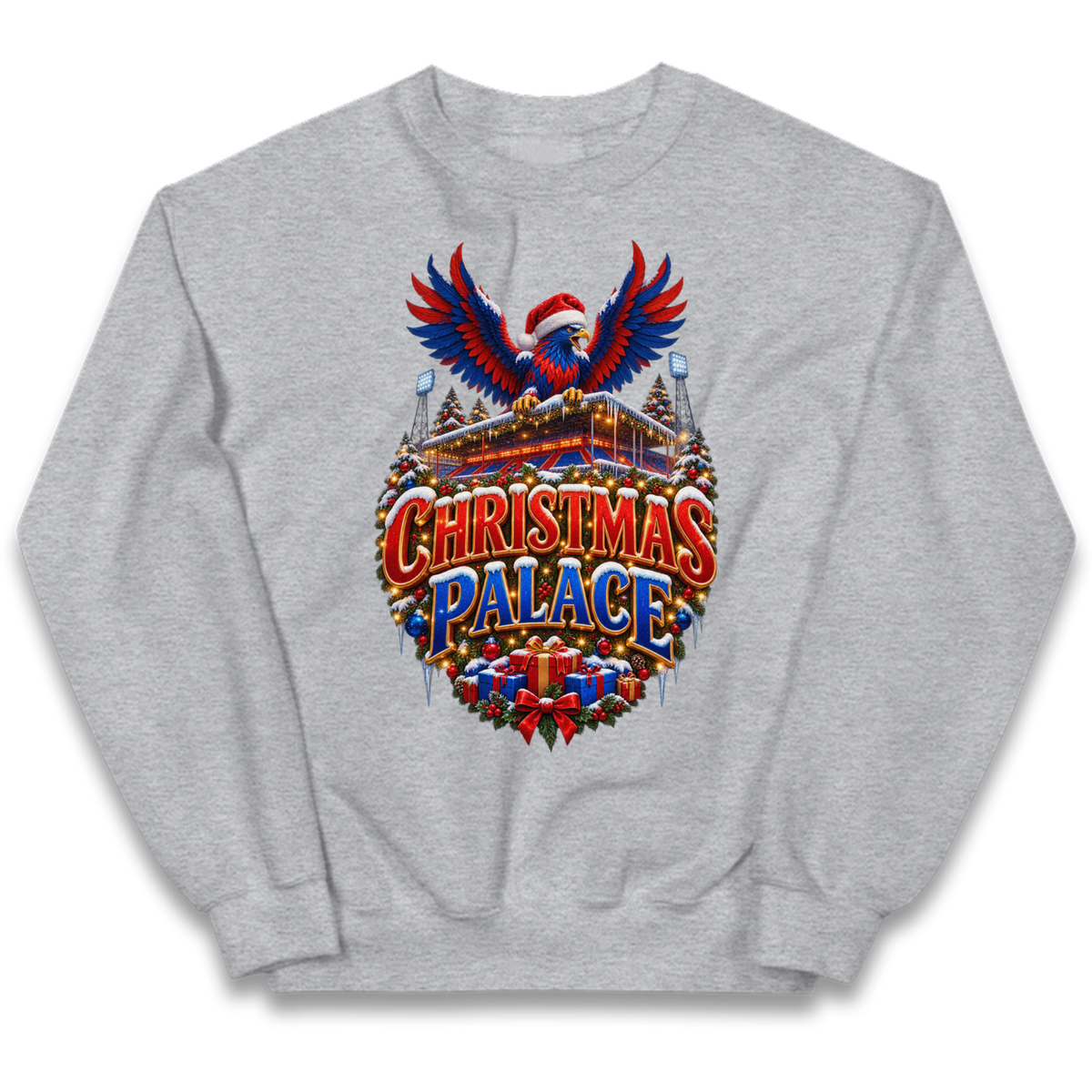 Crystal Palace Football Christmas Kids Jumper