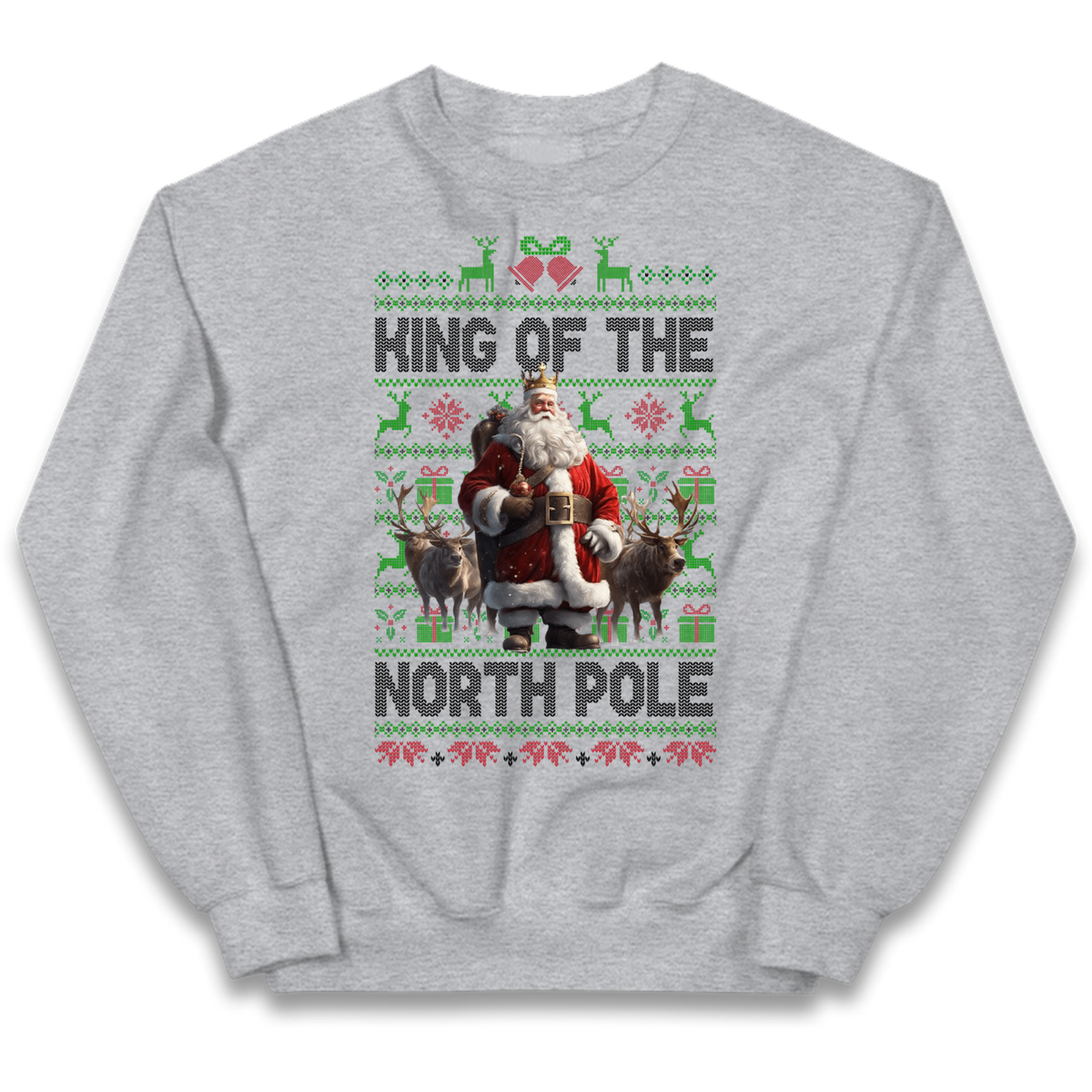King Santa Christmas Kids Jumper