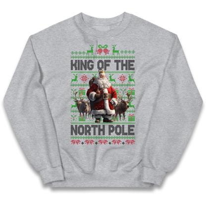 King Santa Christmas Kids Jumper