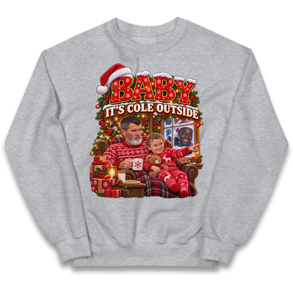 Roy Keane Man Utd Christmas Kids Jumper