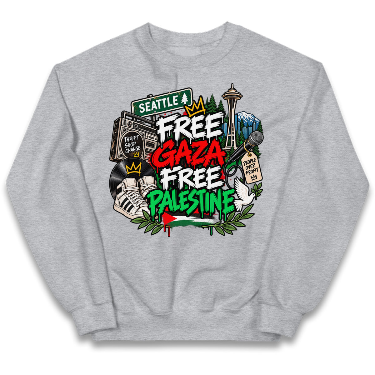 Macklemore Ed Sheeran Tour Palestine Kids Jumper